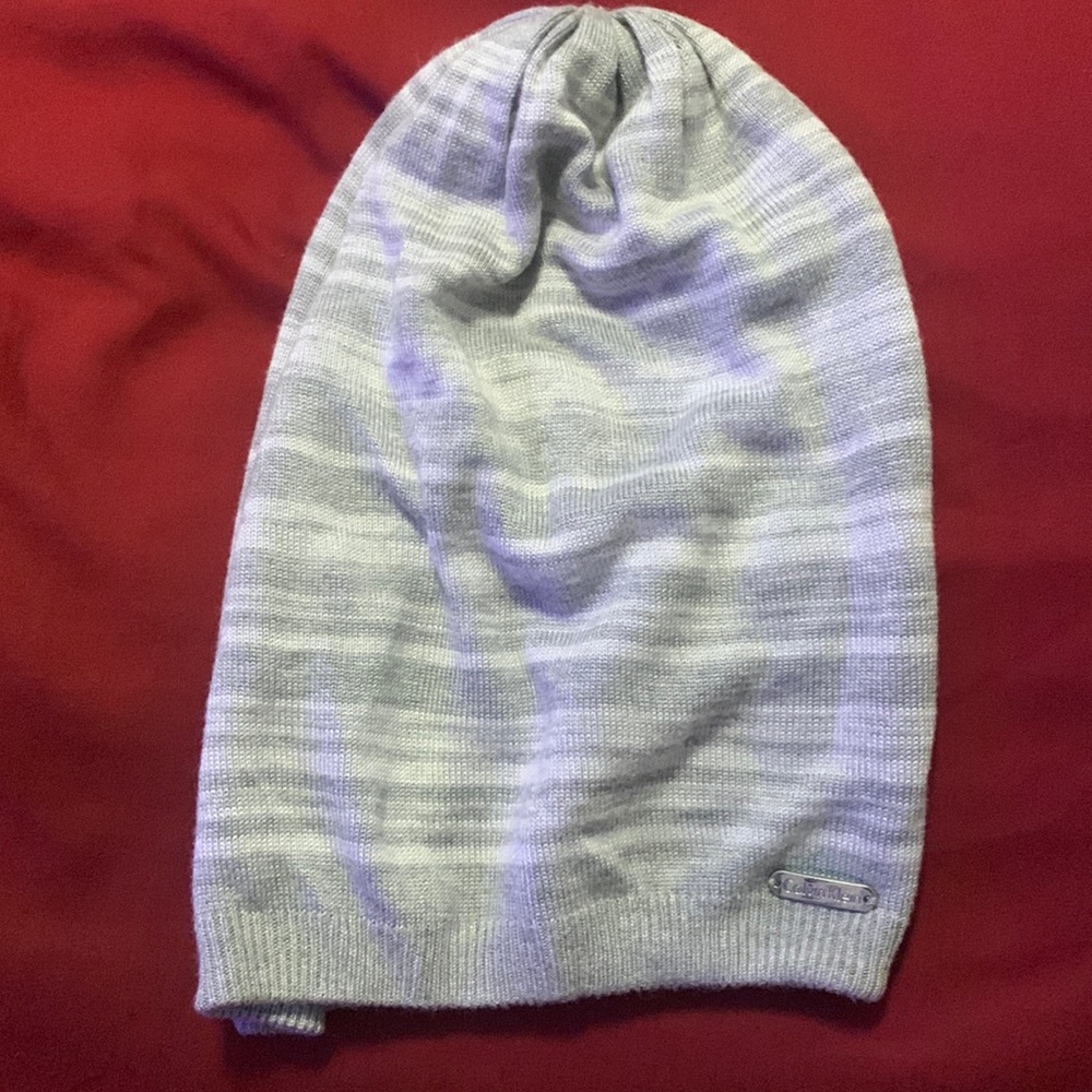 Gray Rayon reversible Calvin Klein beanie